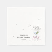 花嫁インアティニビットブライダルシャワー スタンダードカクテルナプキン (正面)