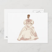 花嫁インアンティークスタイルガウン ポストカード (正面/裏面)