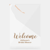 花嫁インガウンブライダルシャワーウェルカムアクリルサイン アクリルサイン (正面)