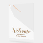 花嫁インガウンブライダルシャワーウェルカムアクリルサイン アクリルサイン (傾斜)