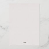 花嫁インレヘンガコリエスニックインディアンブライダルシャワー 箔招待状 (裏面)