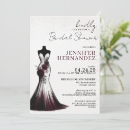 花嫁イン開花ダリアブライダルシャワー 招待状