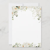 花嫁イン開花フローラハートブライダルシャワー 招待状 (裏面)