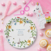 花嫁イン開花フローラブライダルシャワー ペーパープレート (パーティー)