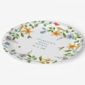 花嫁イン開花フローラブライダルシャワー ペーパープレート (アングル)