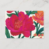 花嫁イン開花ブライダルシャワーアドバイスとウィッシュ エンクロージャーカード (裏面)