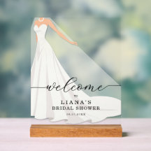 花嫁ウェディングシャワーのウェルカム