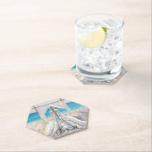 花嫁ウェディングデービーチ結婚式ファンシーガウンブライダル ペーパーコースター (インサイチュ)