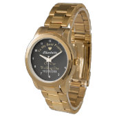 花嫁ウエディングデー記念ギフトウパーソナライズされたォッチ 腕時計 (アングル)