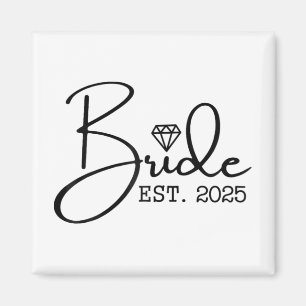 花嫁エスト。2025年結婚したの結婚ブライダルパーティ マグネット