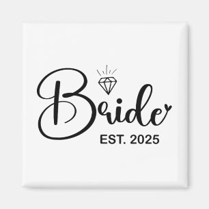 花嫁エスト。2025年結婚したの結婚ブライダルパーティ マグネット