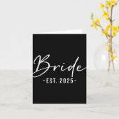 花嫁エスト。2025 Matching Getting Ready Bride Groom カード (黄色い花)