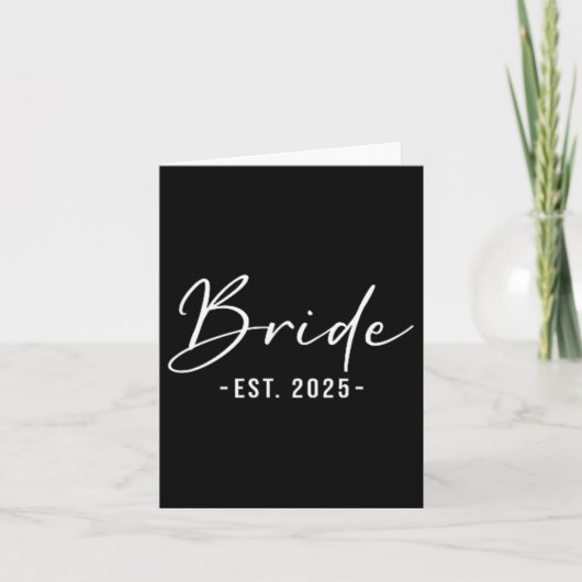 花嫁エスト。2025 Matching Getting Ready Bride Groom カード (正面)
