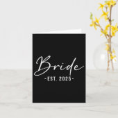 花嫁エスト。2025 Matching Getting Ready Bride Groom カード (黄色い花)
