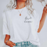 花嫁エレガントが可愛いかバチェロレッテ Tシャツ<br><div class="desc">新婦シャツ花嫁へシャツ新婦Tシャツ新婦Tシャツ新婦シャツ新婦ギフトアイディアブライダルパーティアイディアバチェロレッテ心地よいカラー</div>