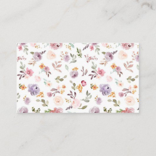 花嫁エレガントのワイルドフラワーレシピ エンクロージャーカード (裏面)