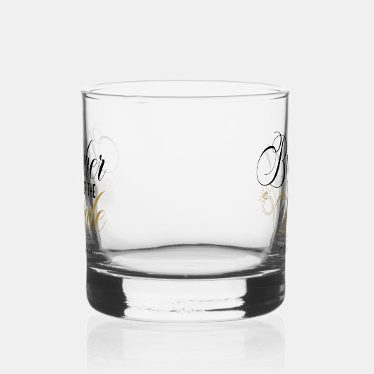 花嫁エレガントの兄弟が名前を付け結婚る ウイスキーグラス (右)