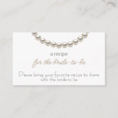 花嫁エレガントの真珠のレシピ エンクロージャーカード (正面)