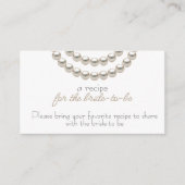 花嫁エレガントの真珠のレシピ エンクロージャーカード (正面)