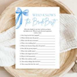 花嫁エレガントの試合を知る青い最高の弓 招待状