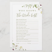 花嫁エレガントの遊びを知る野最高の花 (正面/裏面)