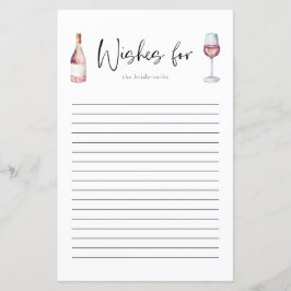 花嫁エレガントカード用赤面ピンクワインアドバイス