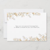 花嫁エレガントガウンドレス金ゴールドフローラブライダルシャワー (裏面)