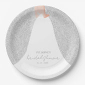 花嫁エレガントブライダルシャワー ペーパープレート (正面)