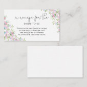 花嫁エレガントレシピ エンクロージャーカード (正面/裏面)