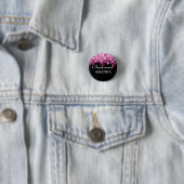 花嫁エレガント付きウィーピンクライト 缶バッジ (インサイチュ)