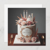 花嫁エレガント付きフローラ周年記念ケーキ (正面/裏面)