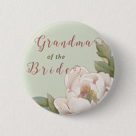 花嫁エレガント仙人のおばあちゃんと赤面フローラ 缶バッジ