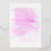 花嫁オンクラウド9水彩金ゴールドブライダルシャワー 箔招待状 (裏面)