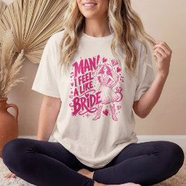 花嫁カウガールパーティーのカスタムデザイン Tシャツ