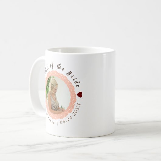 花嫁カスタムのウェディングギフトのお母さん コーヒーマグカップ (正面左)