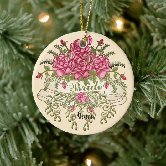 花嫁カスタムウェディングオーナメント セラミックオーナメント (ツリー)