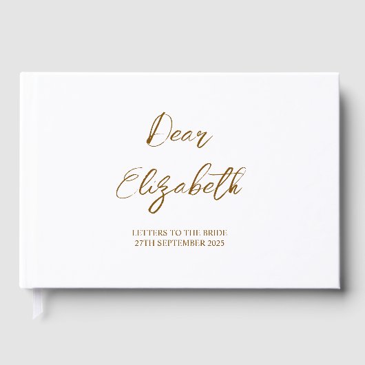 花嫁カスタムスクラップブックへの手紙、ヘンドスクラ ゲストブック (正面)