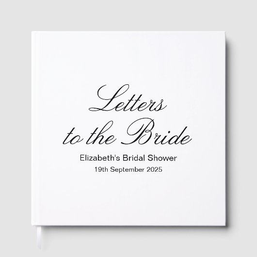 花嫁カスタムスクラップブックへの手紙、ヘンドスクラ ゲストブック (正面)