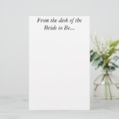 花嫁カスタム個人結婚用文房具 便箋 (スタンド正面)