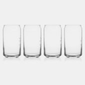 花嫁カスタム家パーソナライズされた名の結婚披露宴 ガラス缶 (右)