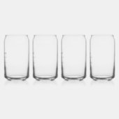 花嫁カスタム家パーソナライズされた名の結婚披露宴 ガラス缶 (左)