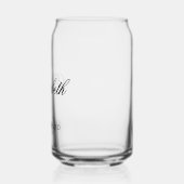 花嫁カスタム式パーソナライズされた結婚披露宴 ガラス缶 (左)