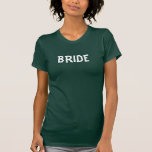花嫁カモフラージシャツ Tシャツ<br><div class="desc">この花嫁おもしろい迷彩柄シャツはレッドネック結婚式に最適だ。マッチする「新郎」のシャツを探しなさい。</div>