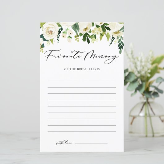 花嫁カードお気に入りのの白い花束の思い出 (スタンド正面)