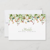 花嫁カードのワイルドフラワーアドバイス 出欠カード (裏面)