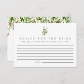 花嫁カードのワイルドフラワーアドバイス 出欠カード (正面/裏面)
