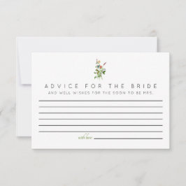 花嫁カードのワイルドフラワーアドバイス 出欠カード