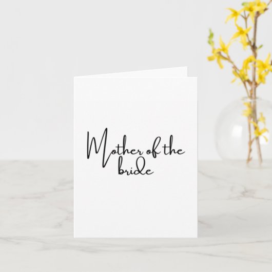 花嫁カードの母 カード (黄色い花)