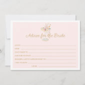 花嫁カードの真珠とプロセッコアドバイス サンキューカード (正面)