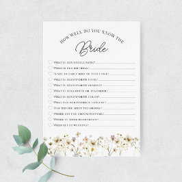 花嫁カードを知る水彩野草 招待状